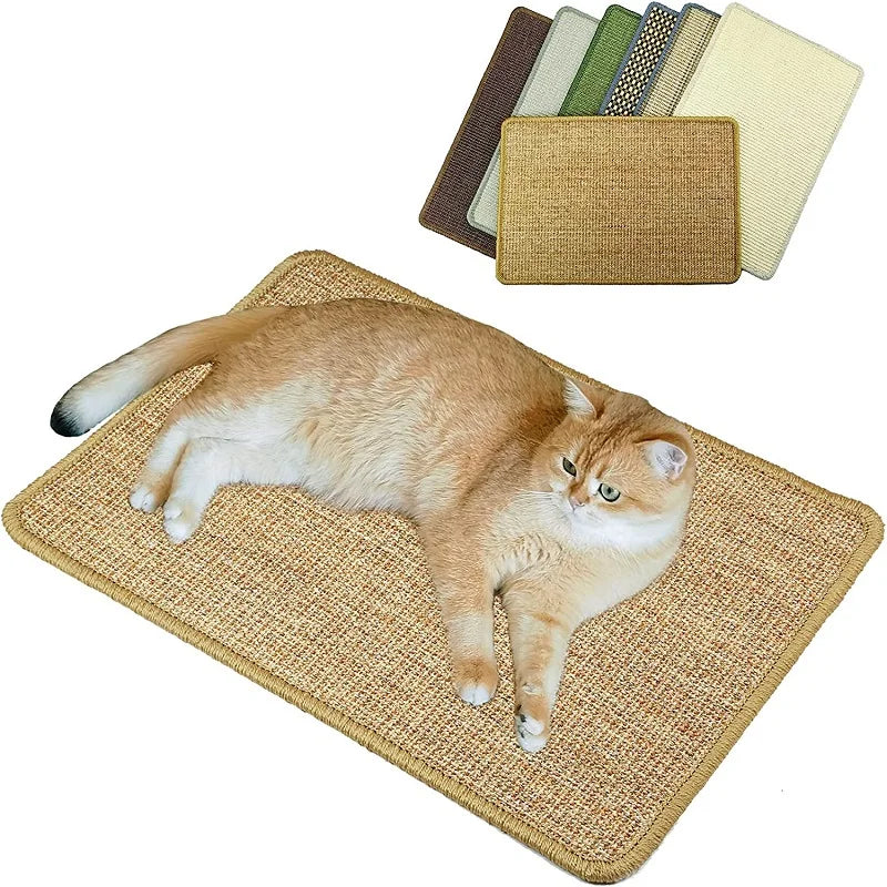Sisal Cat Scratcher Mat Furniture Protection Pad For Sofa And Couch