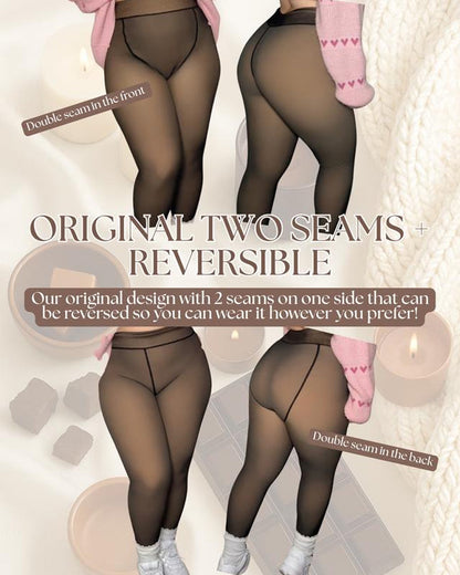 🔥Hot Sale 50% OFF!!⚡50K+ SOLD!❄️One-Seam The-original Magic Fleece Lined Leggings✨