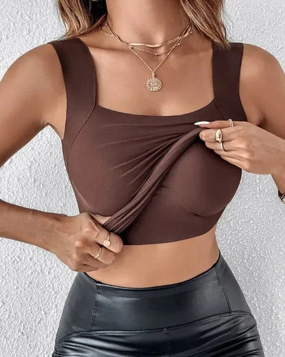🏆Last Day Special Price💐Women's U Neck Tank Tops with Built-In Bra