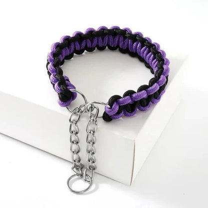 Adjustable Woven Nylon P-Chain for Dogs