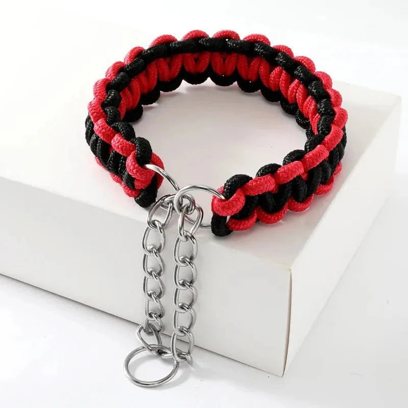 Adjustable Woven Nylon P-Chain for Dogs