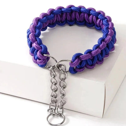 Adjustable Woven Nylon P-Chain for Dogs