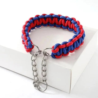 Adjustable Woven Nylon P-Chain for Dogs