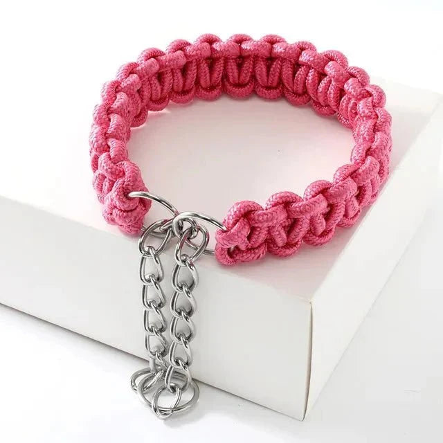 Adjustable Woven Nylon P-Chain for Dogs