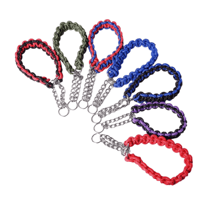 Adjustable Woven Nylon P-Chain for Dogs