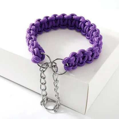 Adjustable Woven Nylon P-Chain for Dogs