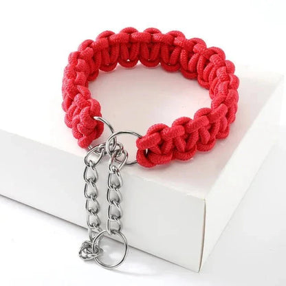 Adjustable Woven Nylon P-Chain for Dogs