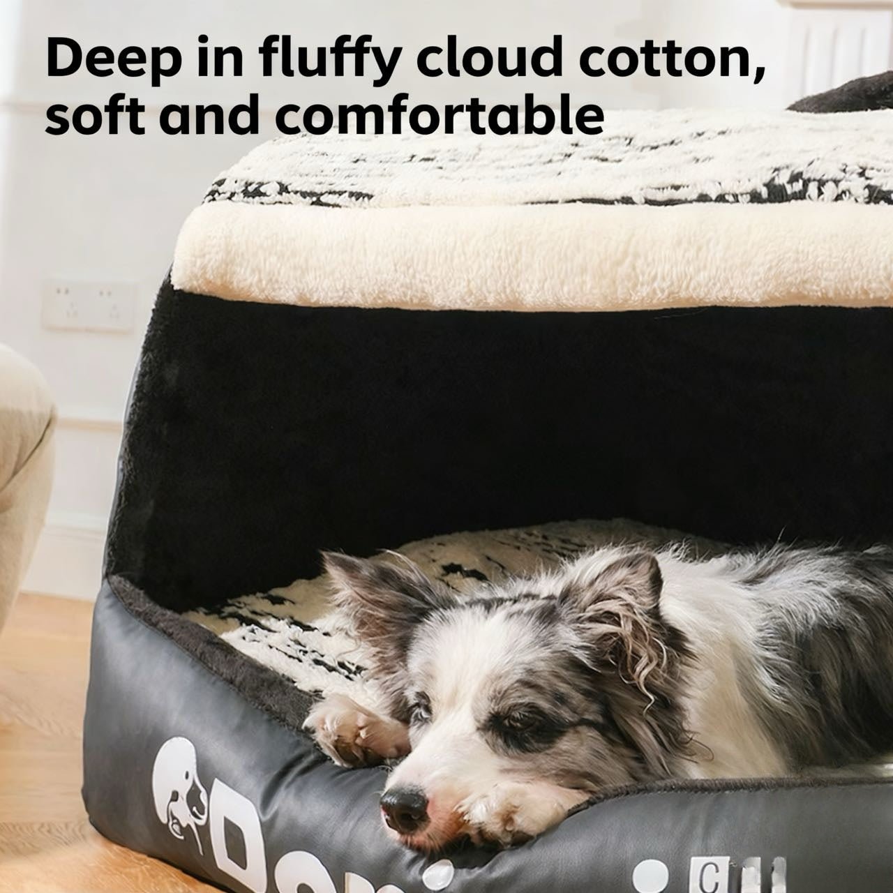 All-Season Enclosed Pet Bed - Removable and Washable