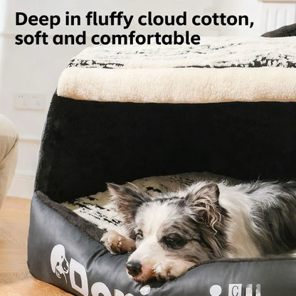 All-Season Enclosed Pet Bed - Removable and Washable