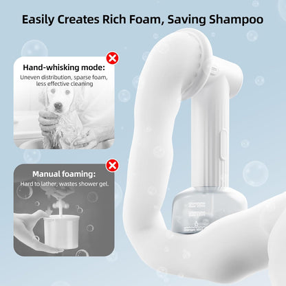 Automatic Foaming Pet Bath Brush