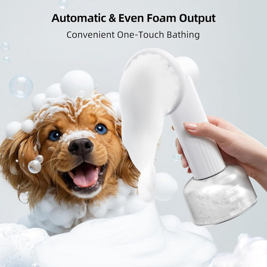 Automatic Foaming Pet Bath Brush