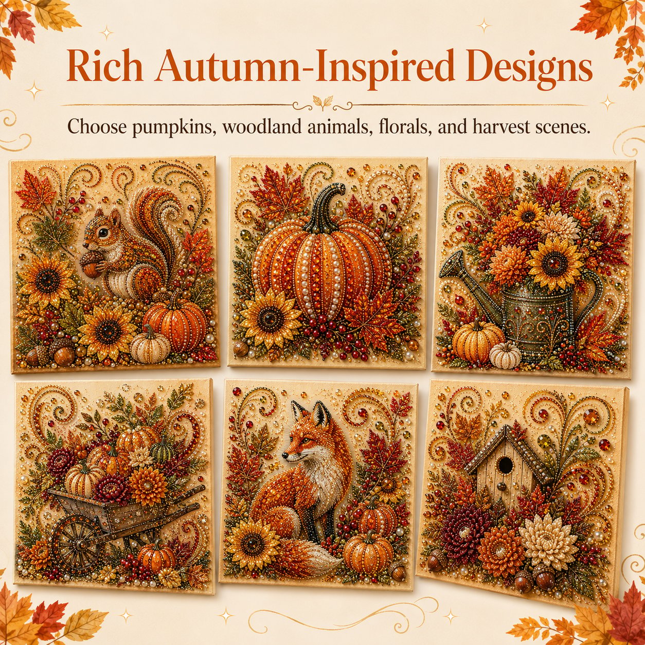 Autumn Pearl Painting Kit DIY Fall Home Art Craft