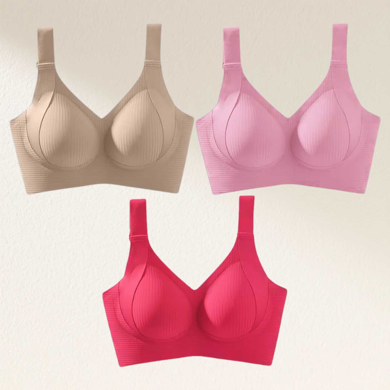 ⏰Last Day: Buy 1 Get 3🔥Comfortable Wireless Full Coverage Jelly Smoothing Super Bra 2.0👙 All-Day Comfort No More Sagging👍