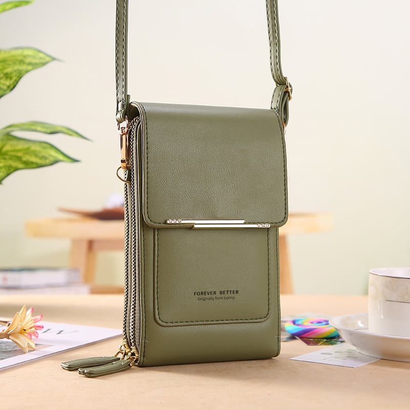 🏆Promoción último día: ¡50% DE DESCUENTO! 🔥 👜 Cartera cruzada sencilla y elegante para teléfono con pantalla táctil para mujer
