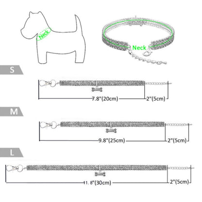 Bling Bone Rhinestone Collar