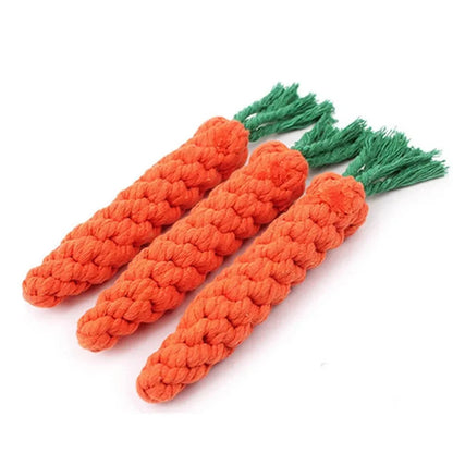 Carrot Bite Rope Durable Chew Toy