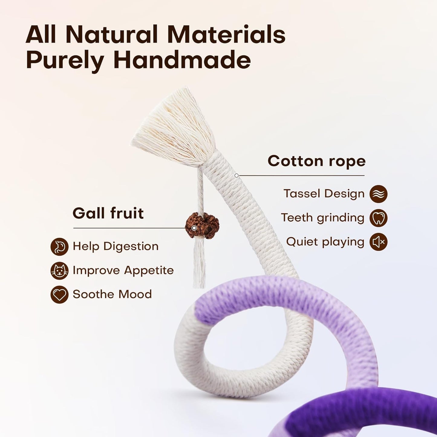 Catnip Chew Rope Toy Set