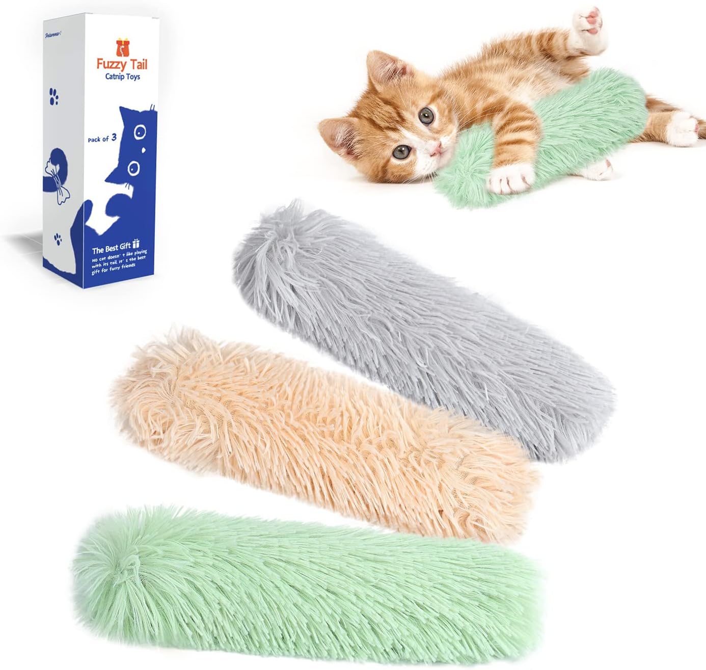 Catnip Crinkle Kicker Toy Set