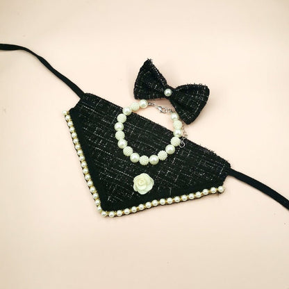 Chic Triangle Scarf for Petite Pets