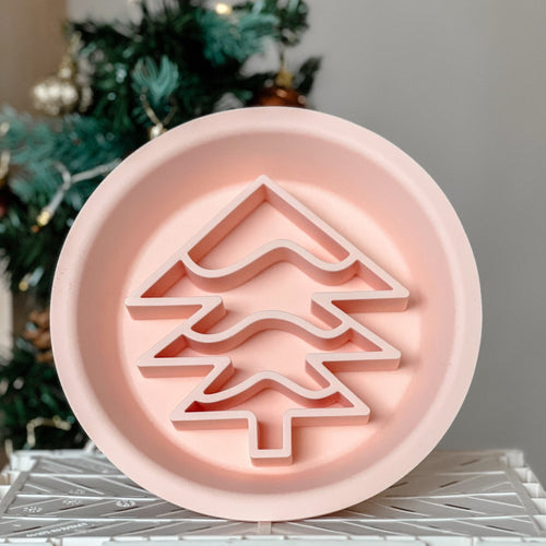Christmas 2-in-1 Slow Feeder Lick Mat - Christmas Tree
