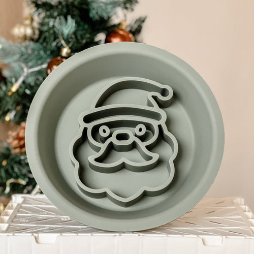 Christmas 2-in-1 Slow Feeder Lick Mat - Santa