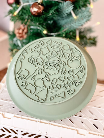 Christmas 2-in-1 Slow Feeder Lick Mat - Santa