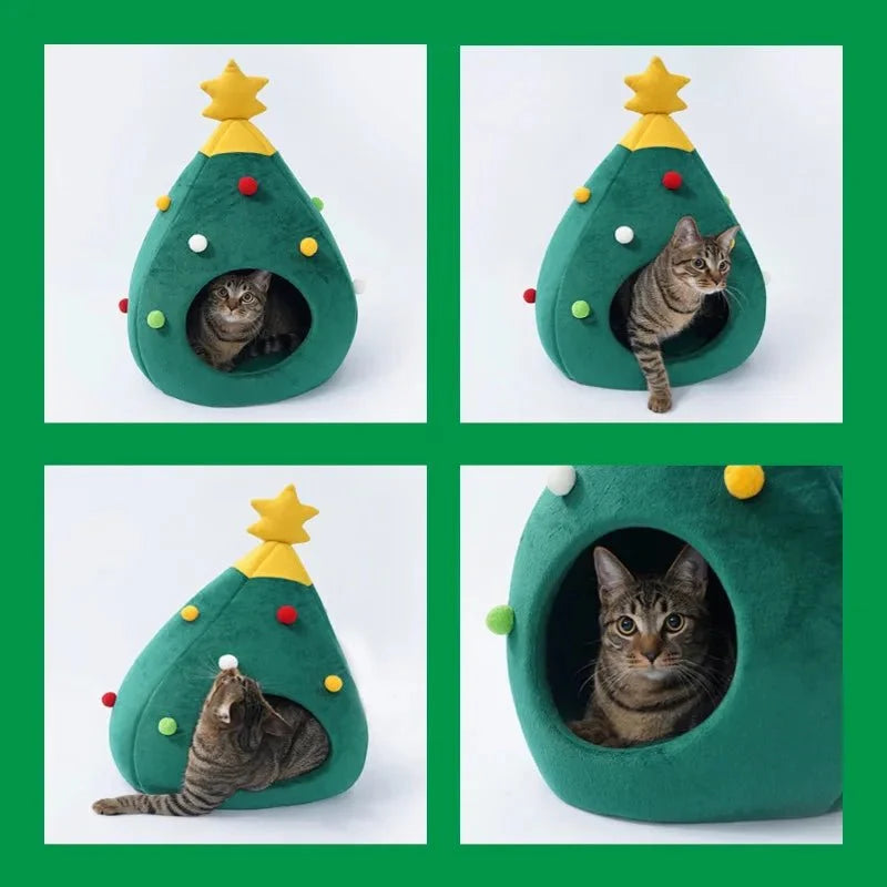 Christmas Cat/Dog Nest Tree Washable