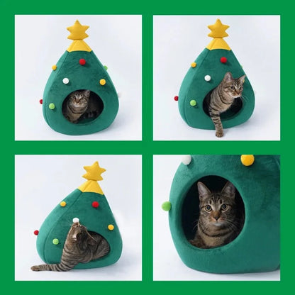 Christmas Cat/Dog Nest Tree Washable