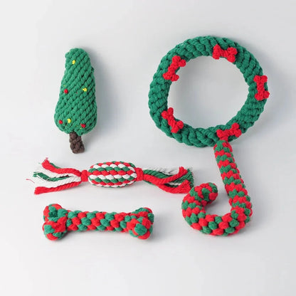 Christmas Cotton Rope Toy Set (5 pcs)
