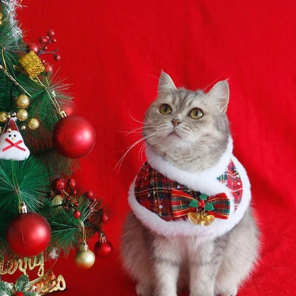 Christmas Pet Cloak Scarf