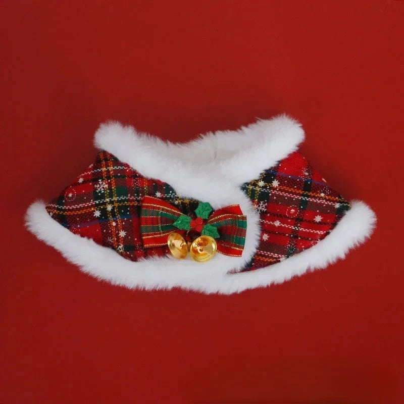 Christmas Pet Cloak Scarf