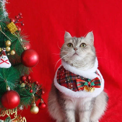 Christmas Pet Cloak Scarf
