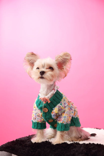 Colorful Dotted Cardigan