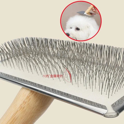 Comb Solid Wood Stainless for Hair Knot remove