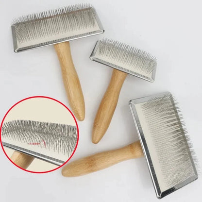 Comb Solid Wood Stainless for Hair Knot remove