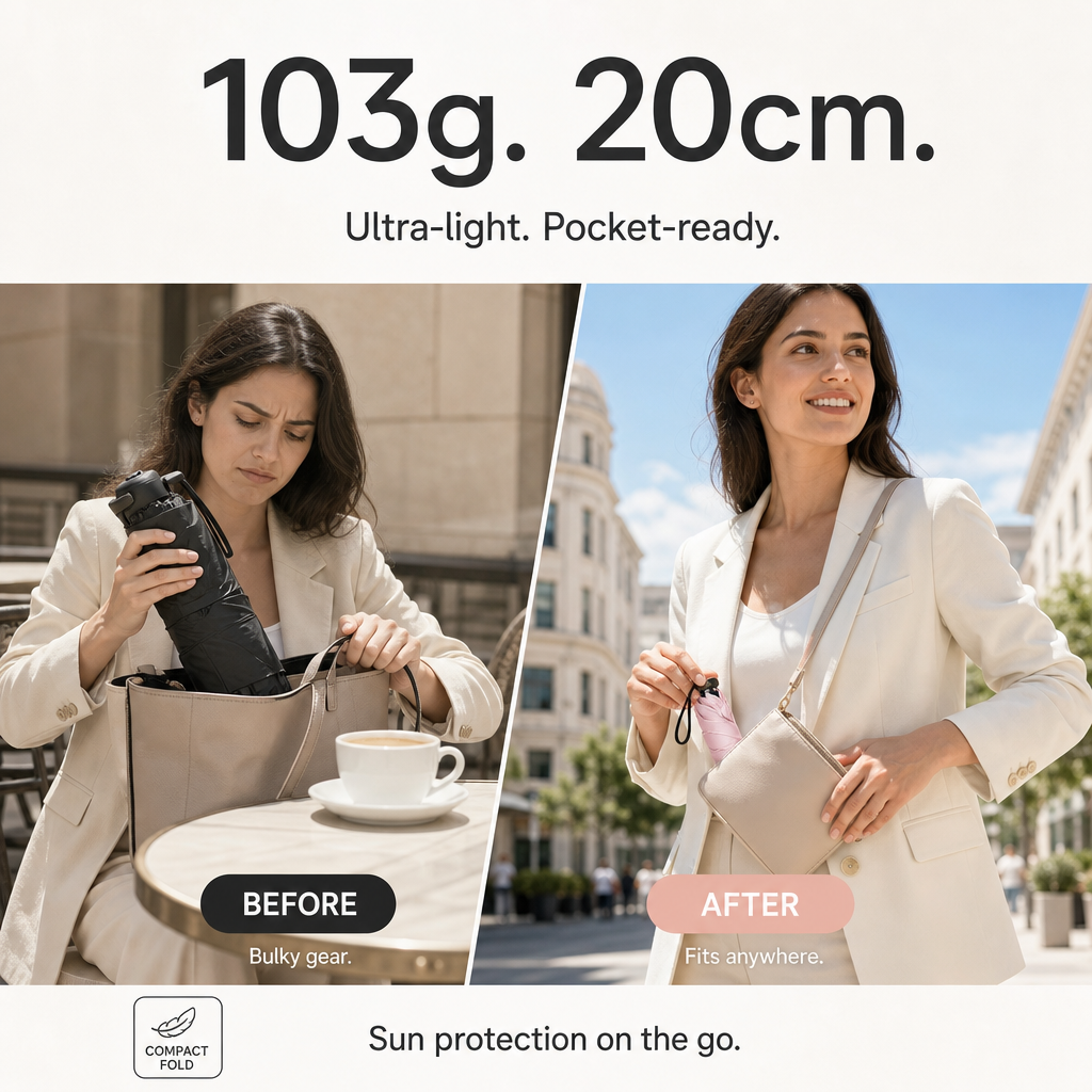 ⏳ Oferta por Tiempo Limitado 🔥🎁Paraguas Ultraligero Compacto para Todo Tipo de Clima