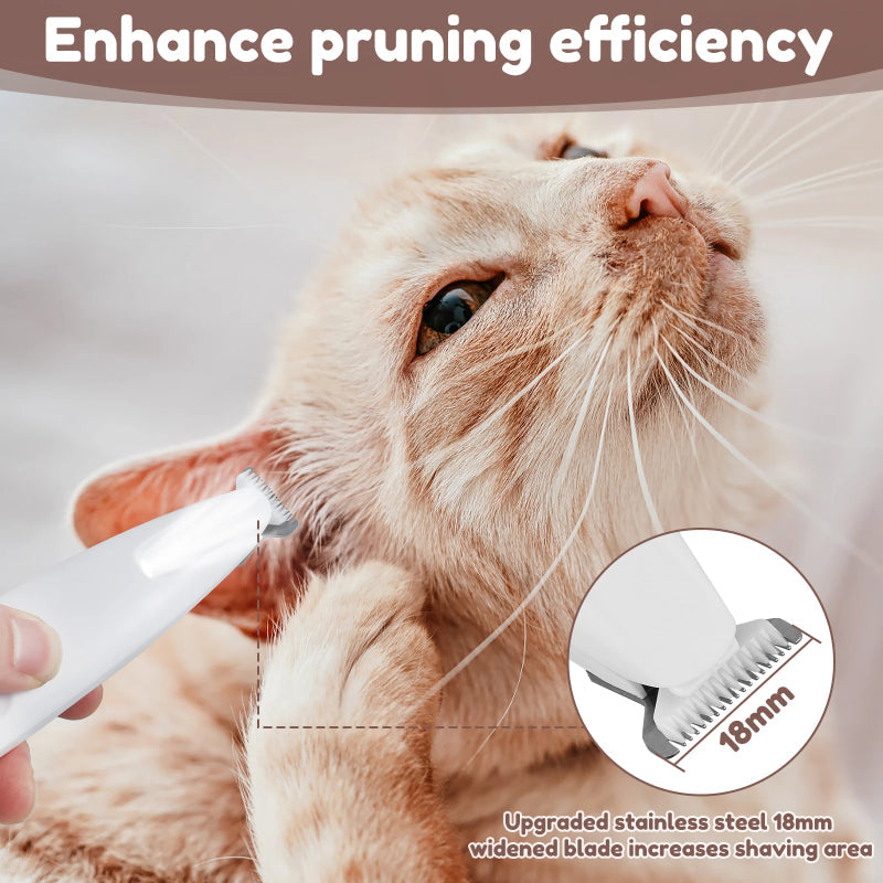 PawGlow Illuminated Pet Paw Hair Trimmer For Precise Grooming