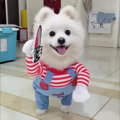 Overalls with Knife Holder costume