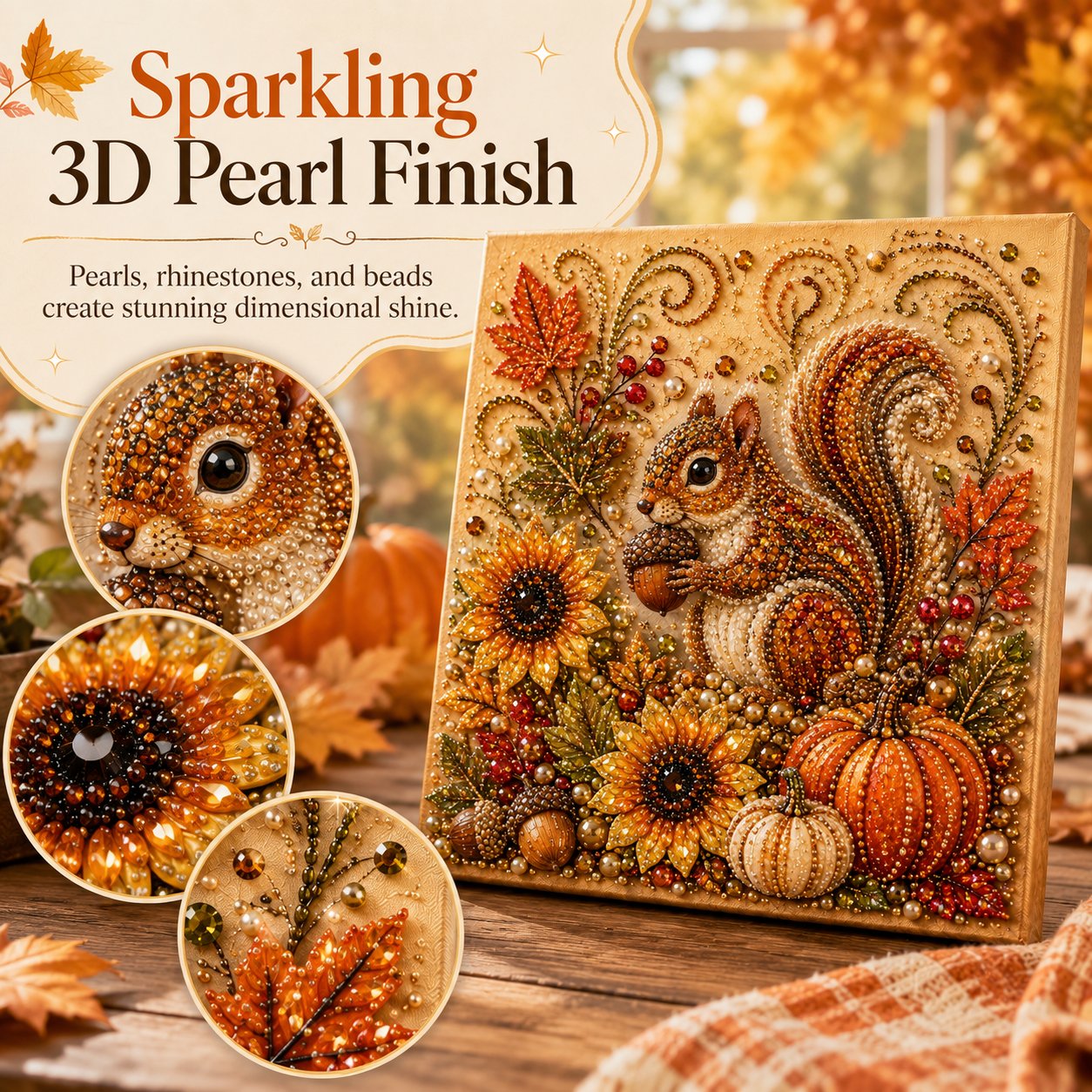 Autumn Pearl Painting Kit DIY Fall Home Art Craft