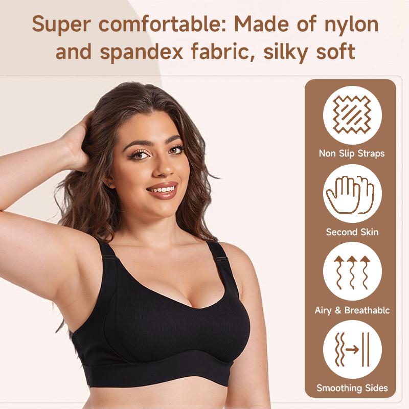 ⏰Last Day: Buy 1 Get 3🔥Comfortable Wireless Full Coverage Jelly Smoothing Super Bra 2.0👙 All-Day Comfort No More Sagging👍