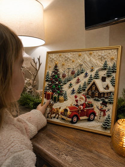 Premium 3D Pearl Christmas DIY Wall Art Kit