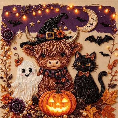 Halloween Pearl Diamond Art DIY Decor Craft Kit