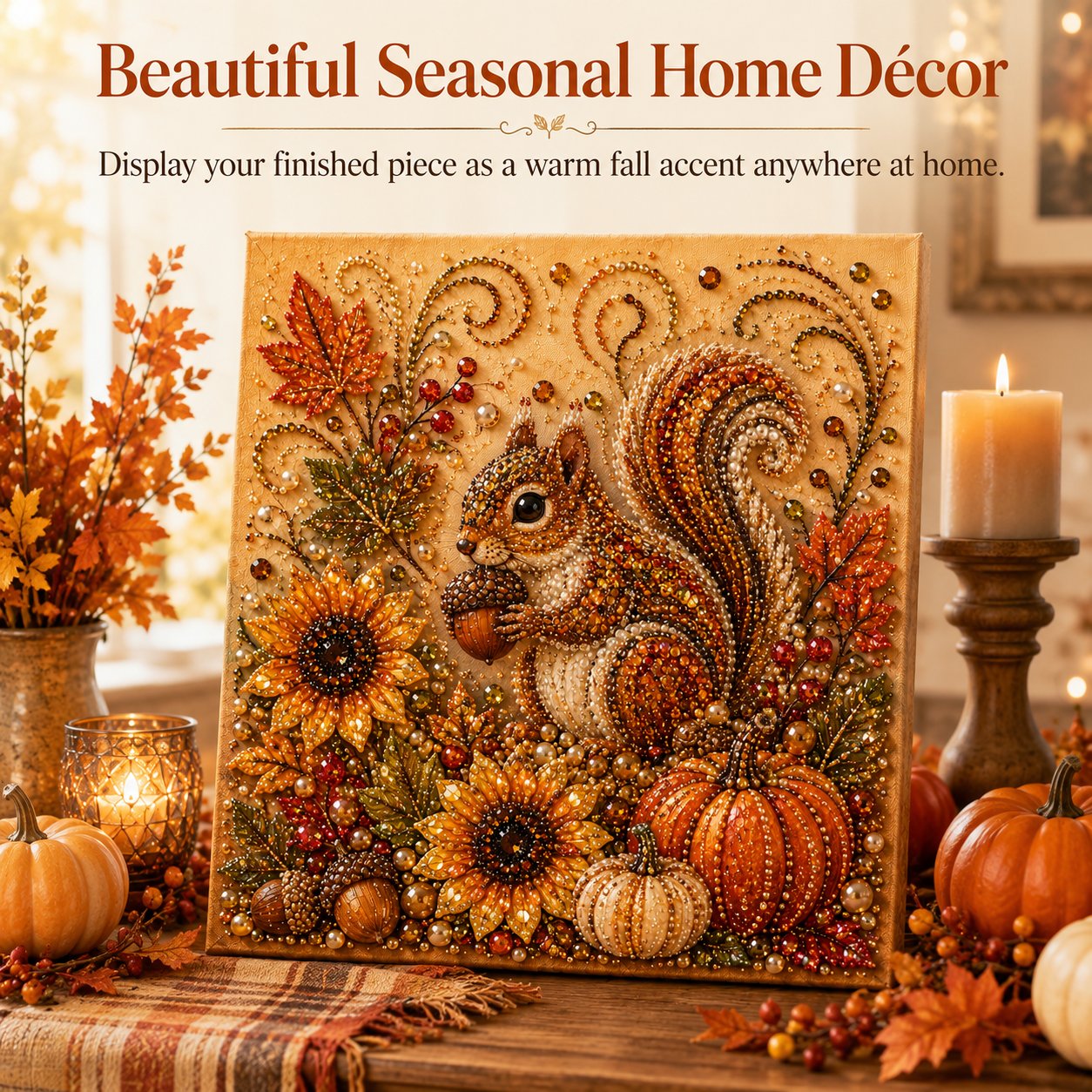 Autumn Pearl Painting Kit DIY Fall Home Art Craft