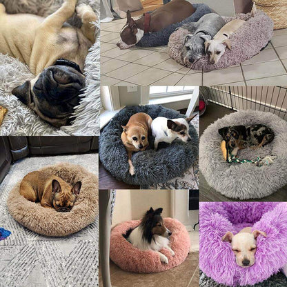Soft Cozy Calming Anti Anxiety Sleeping Bed For Dogs And Cats