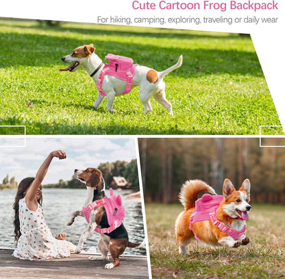Dog Backpack Harness No-Pull with D-Ring outdoor hiking