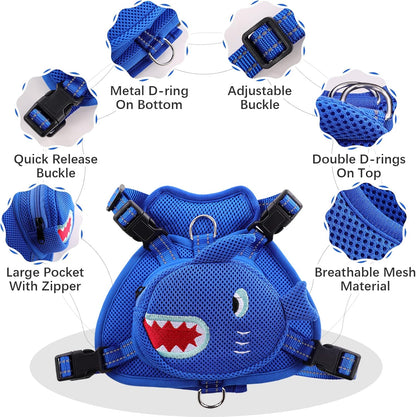 Dog Backpack Harness No-Pull with D-Ring outdoor hiking