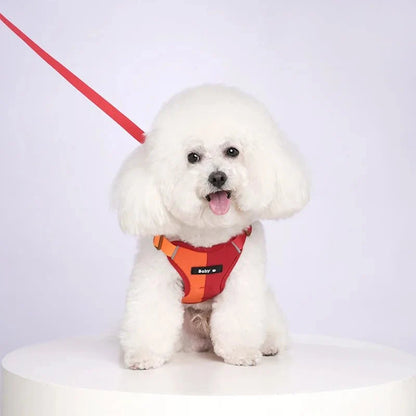 Dog Harness Leash Set Reflective Adjustable