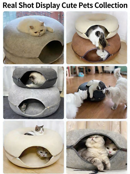 Donut Tunnel Cat Bed