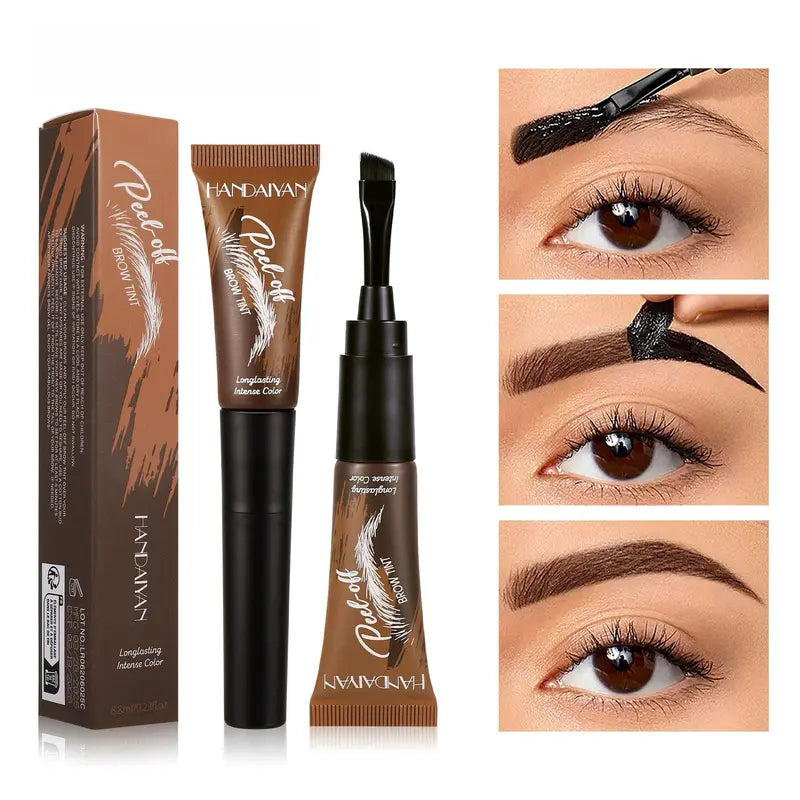 ✨Wachen Sie auf mit perfekten Augenbrauen! 💕 5-Farben Peel-Off Augenbrauen-Tönung – Wasserfest, wischfest & lang anhaltend