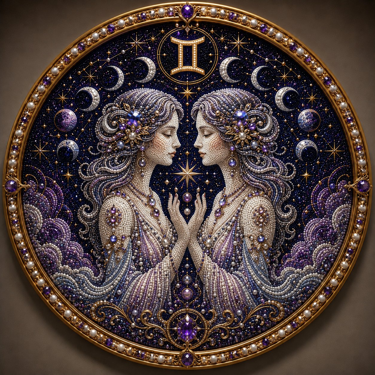 ⏳49% Discount Limited Time⏳3D Pearl 12 Zodiac Signs DIY Astrology Art Kit